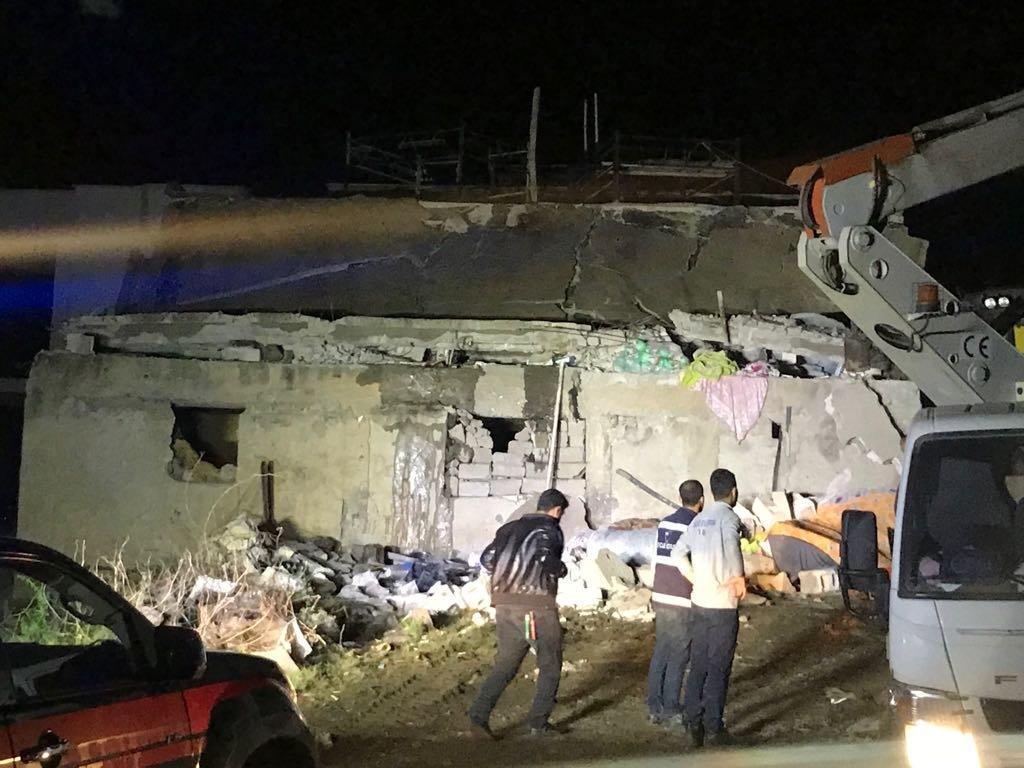 Şırnak Cizrede iki katlı ev çöktü: Ölü ve çok sayıda yaralı var