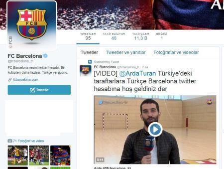 Barcelona Türkçe Twitter hesabı açtı