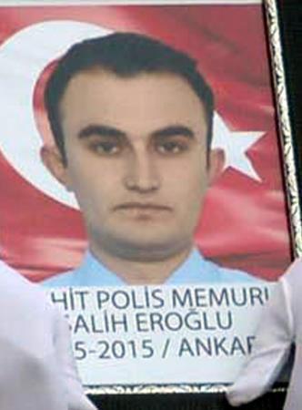 Şehit polis Salih Eroğlu memleketine uğurlandı