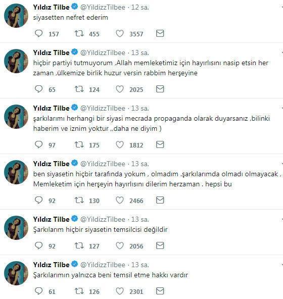 Flaş Yıldız Tilbeden seçim şarkısı iddialarına yalanlama geldi