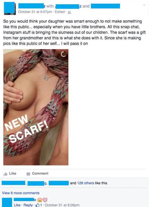 Kızgın baba kızının çıplak fotoğrafını Facebookta paylaştı