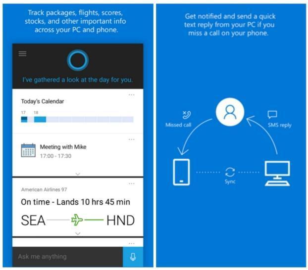 Microsoft Cortana, iOS ve Android için yayınlandı