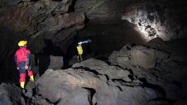 Türkiyenin ilk lav tüpü mağarası keşfedildi
