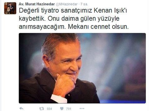 Beşiktaş Belediye Başkanı Hazinedar: Kenan Işıkı kaybettik