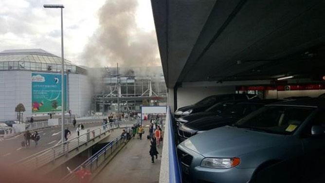 Brükseldeki havalimanında patlama
