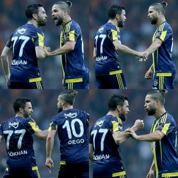 İki Fenerbahçeli oyuncu maç sırasında kavga etti