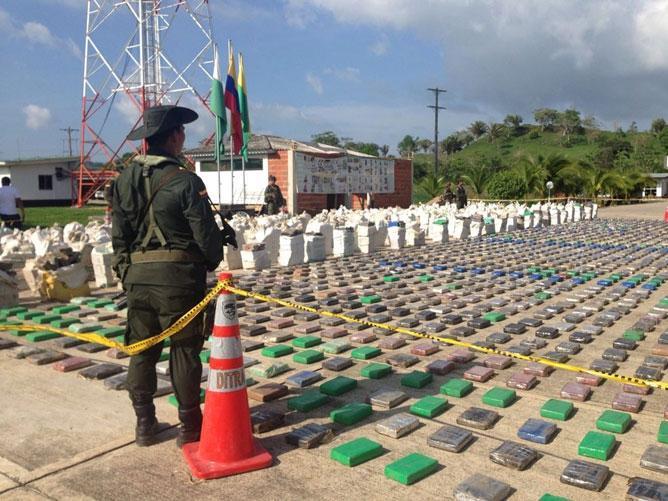 Kolombiyada 8 ton kokain ele geçirildi