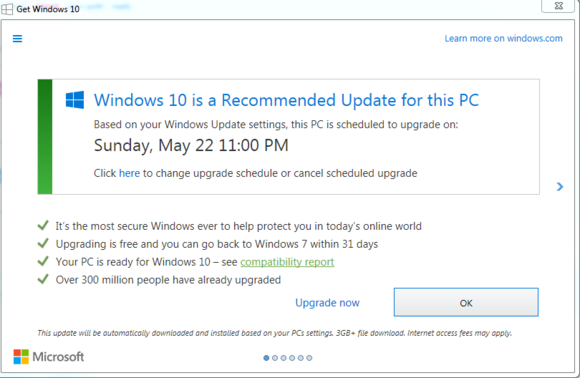 Windows 10 Güncellemesi İçin Geri Sayım