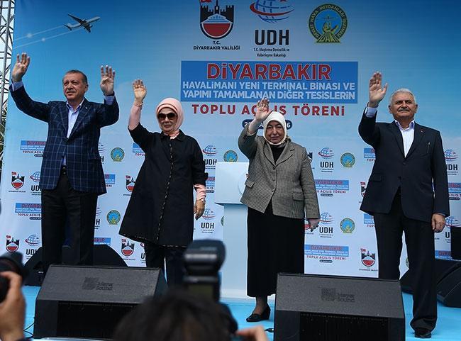 Erdoğandan Diyarbakır´da Amerikaya YPG tepkisi: Kınıyorum