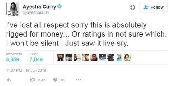 Currynin eşi Ayeshadan NBAi karıştıran mesaj