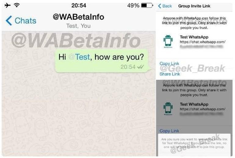 Whatsappa bu kez de etiketleme özelliği geliyor