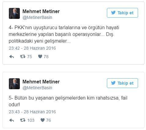 Mehmet Metinerin tweetleri sosyal medyayı karıştırdı