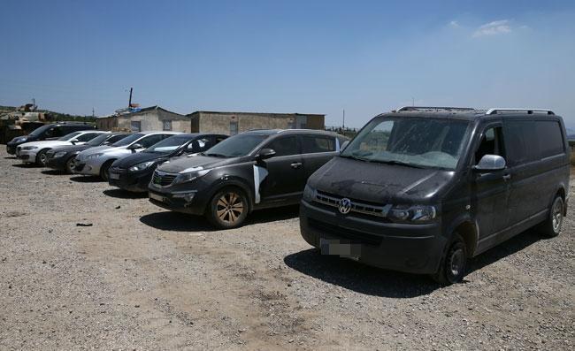 PKKnın bombalı saldırıda kullanacağı 22 araç ele geçirildi