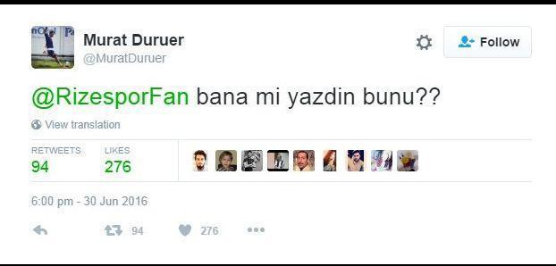 Murat Duruerin Tweetleri olay oldu