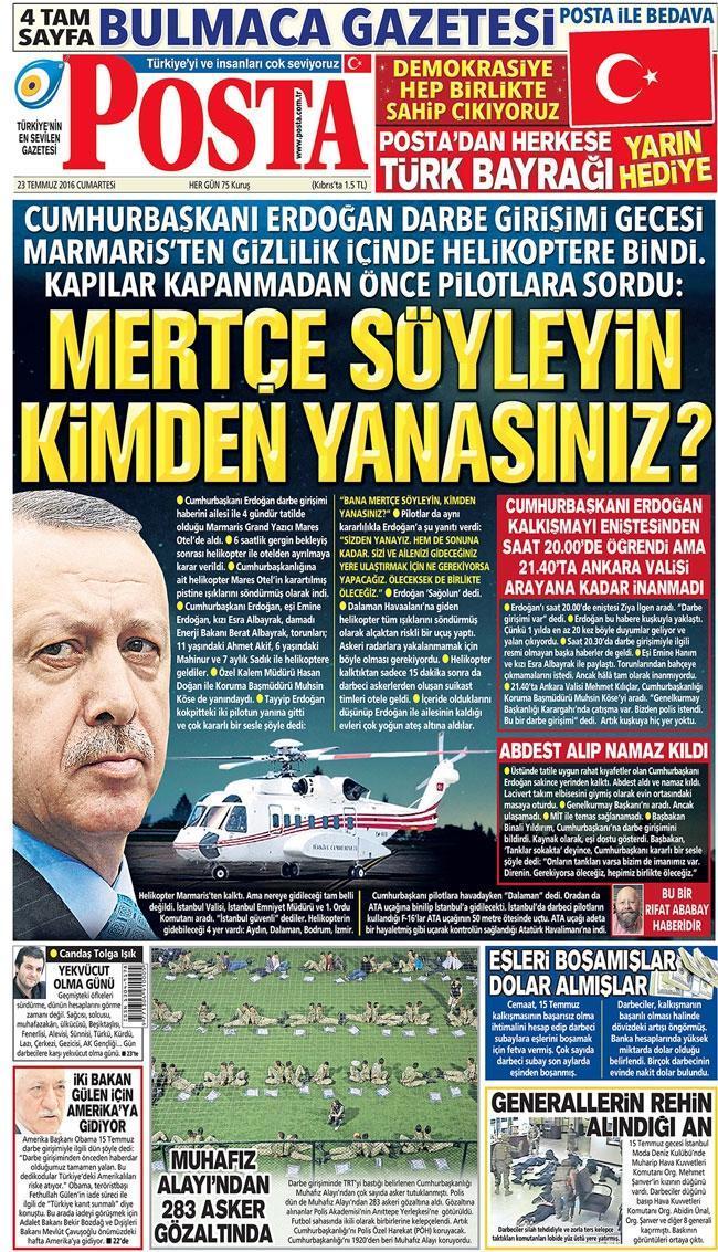 Erdoğan o gece pilotlara şunu sormuş: Mertçe söyleyin kimden yanasınız