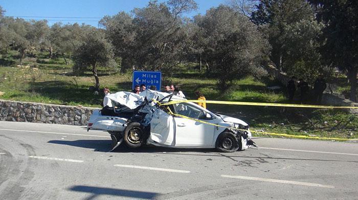 Korkunç kaza Kontrolü kaybeden TIR, 5 otomobili biçti