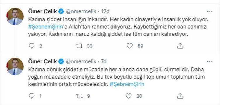 AK Partiden Türkiyenin konuştuğu Şebnem Şirin cinayeti ile ilgili açıklama