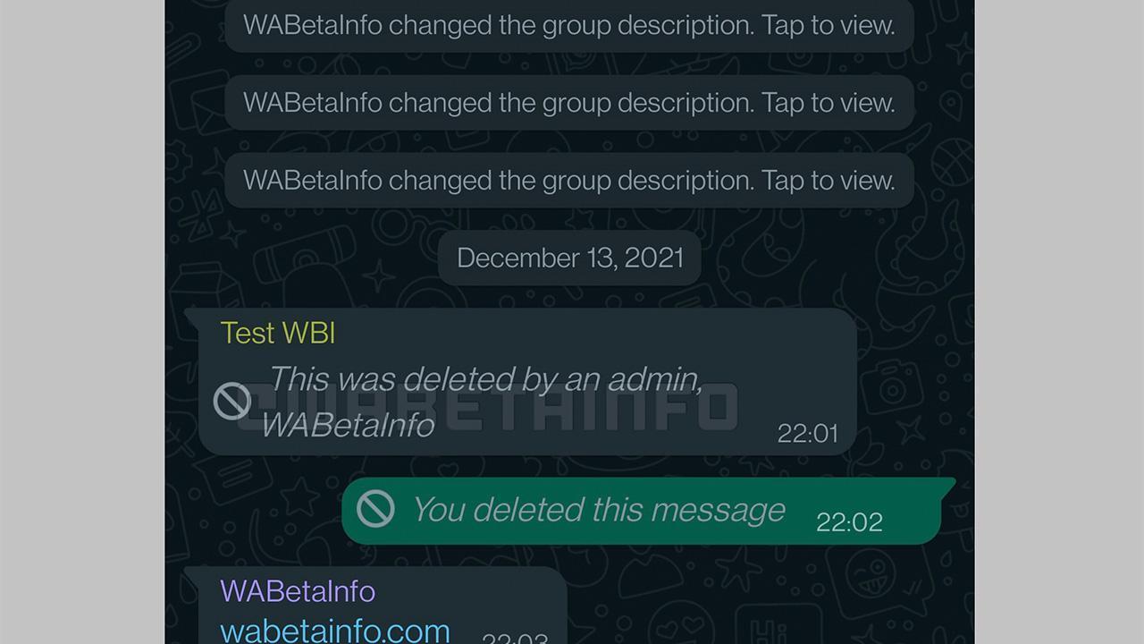 WhatsApp gönderilen mesajların silinme süresini değiştiriyor