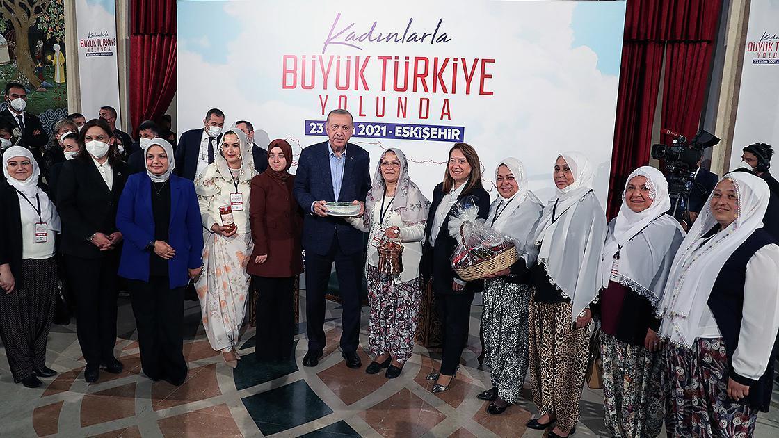 Cumhurbaşkanı Erdoğan: Kadınlarımızı daha çok desteklemekte kararlıyız
