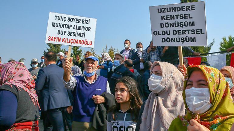 İzmir’de Kılıçdaroğlu’na protesto Mağdurlara proje için söz verdi
