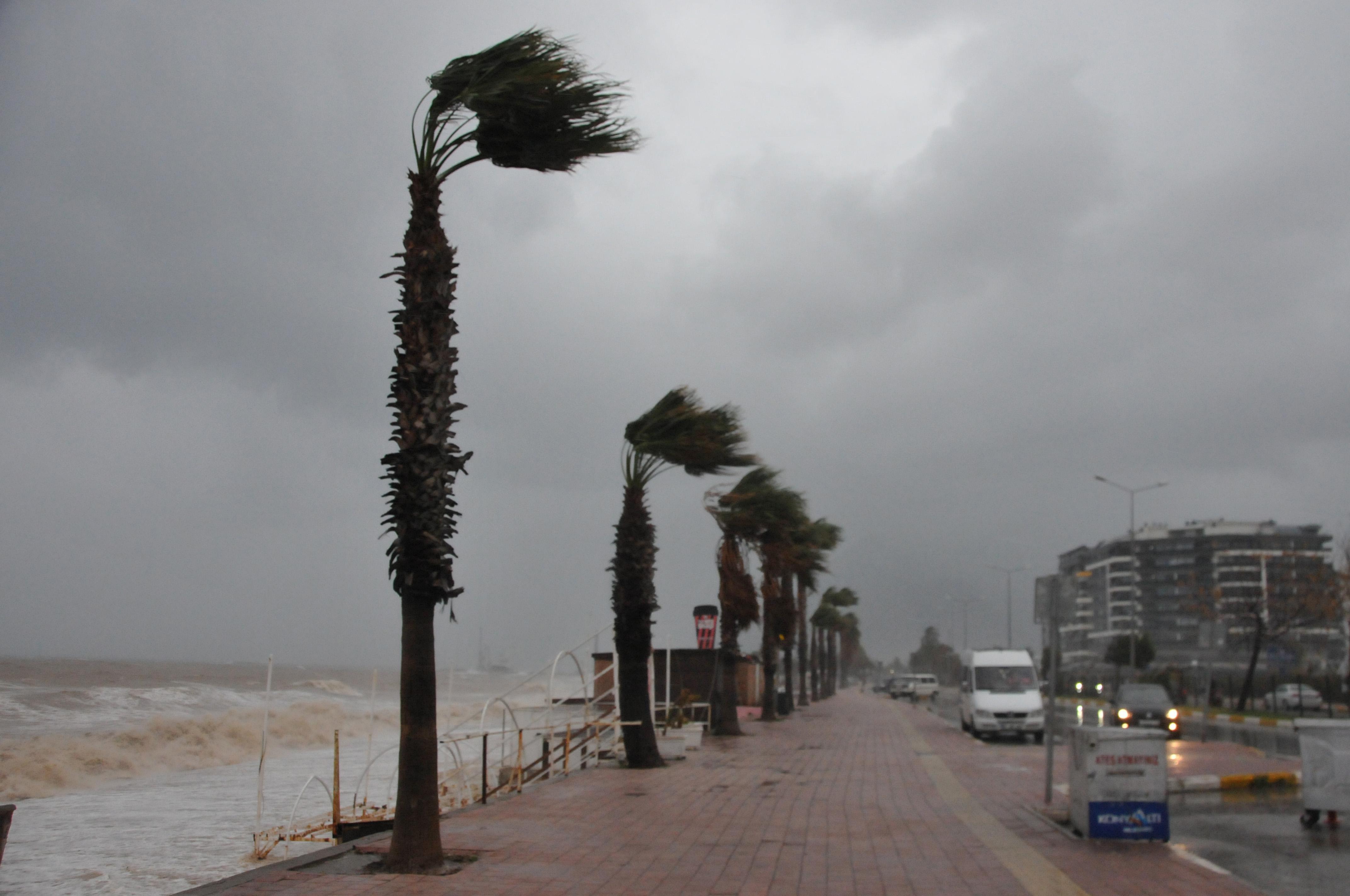 Meteoroloji uyarmıştı, Antalyada fırtına felaketi Çatılar uçtu, okullar tatil edildi