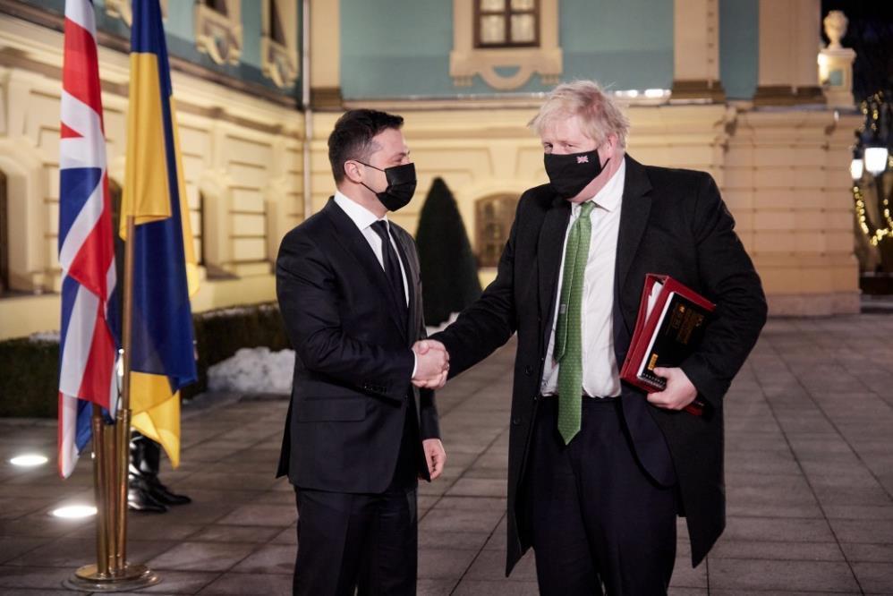 İngiltere Başbakanı Johnson, Ukraynada Çok kritik görüşme