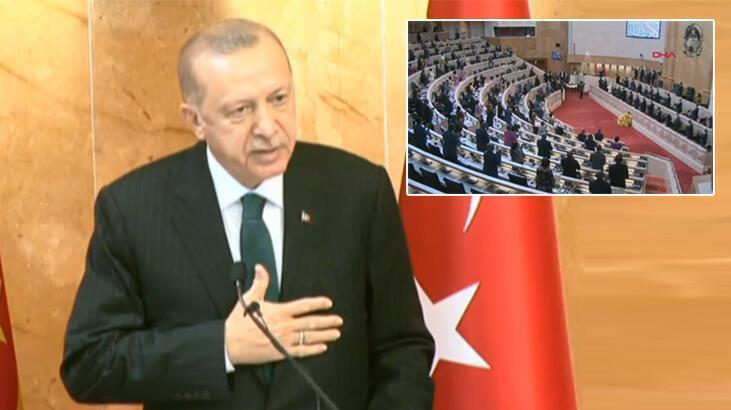 Son dakika Cumhurbaşkanı Erdoğan, Angola Meclisinde konuştu, ayakta alkışlandı