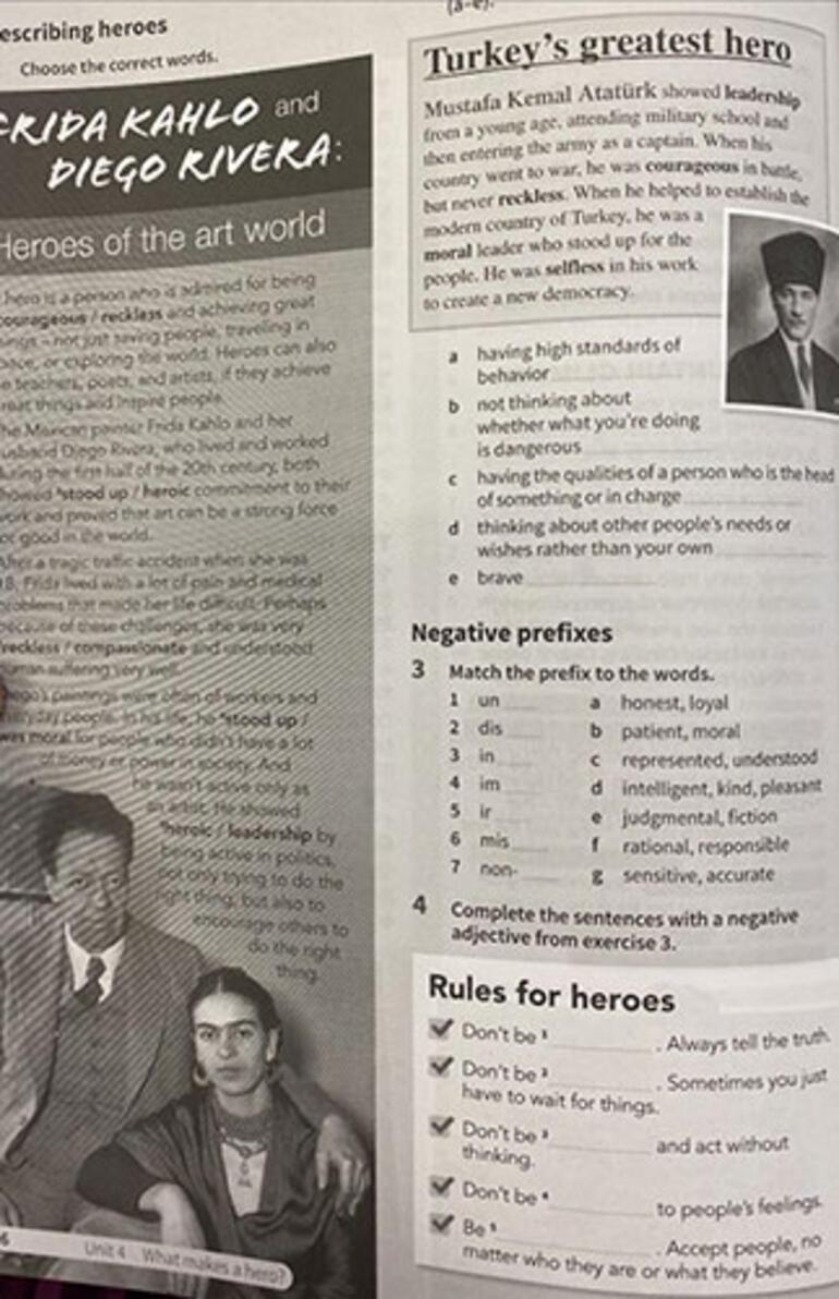 Öğrencilere skandal talimat Atatürk sayfalarını yırtın İşte o sayfada yazanlar