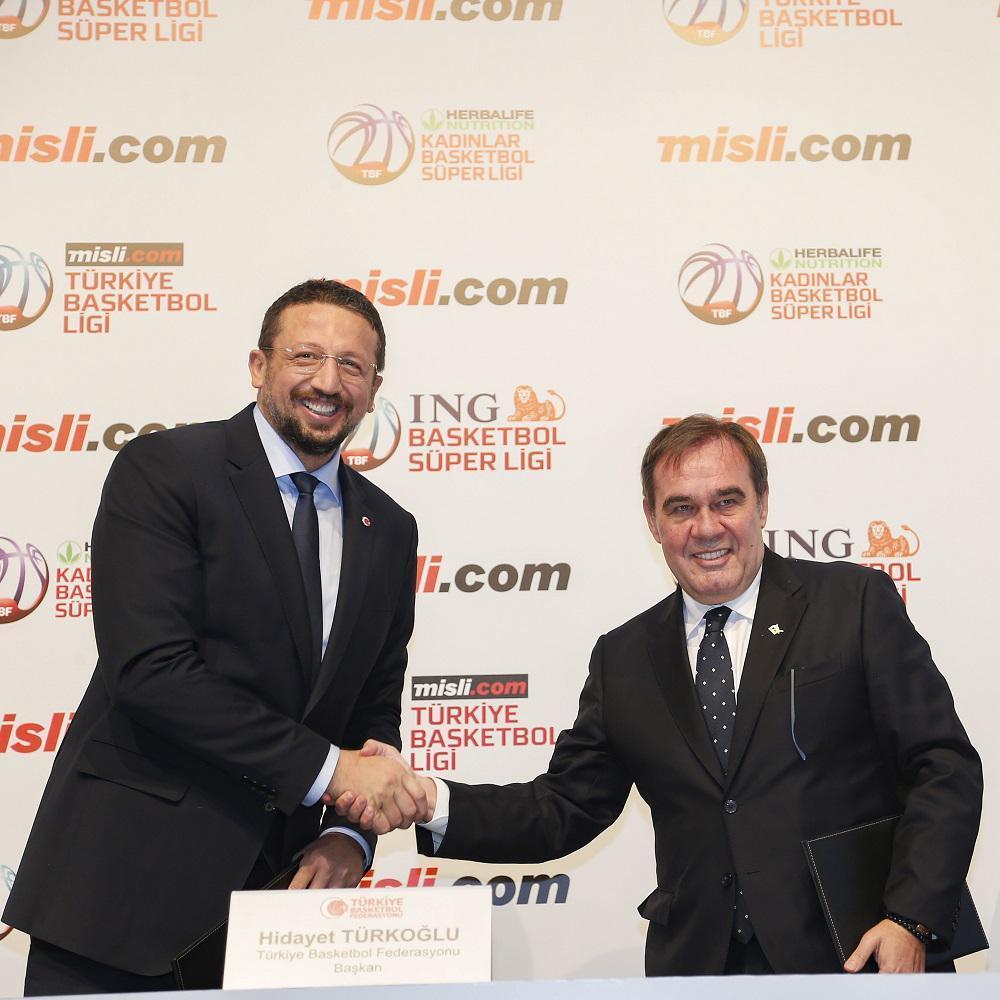 Türkiye Basketbol Federasyonu ile misli.com iş birliği anlaşmasına vardı