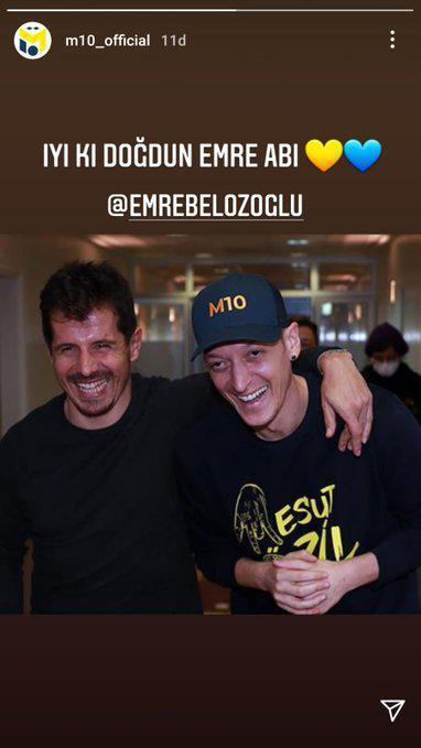 Mesut Özil, Emre Belözoğlunun doğum gününü böyle kutladı