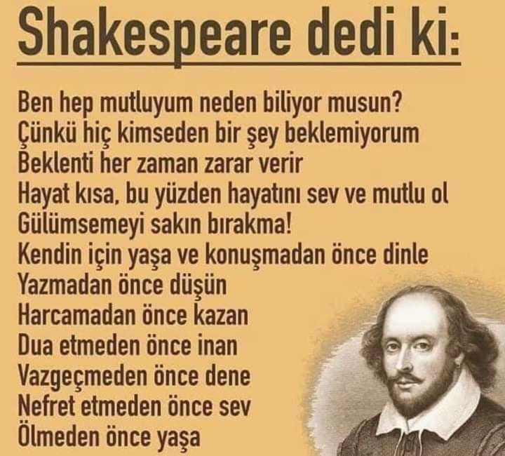 Shakespeare sözleri: En güzel aşk, hayat, sevgili sözleri