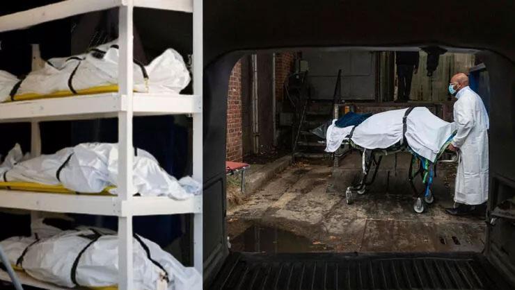 ABDde ceset skandalı Koronavirüsten ölenlerin cesetleri çürümeye bırakıldı