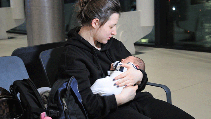 Türk bebek Ukraynada savaşa doğdu 3 saat sonra harekat başladı