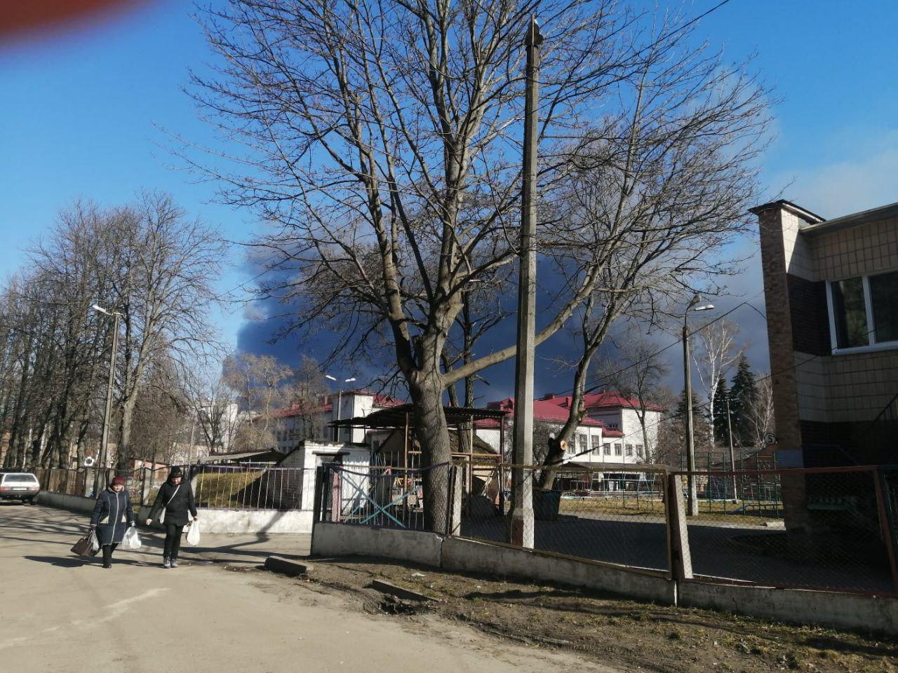 Ukraynanın Chernihiv kenti bombardıman altında