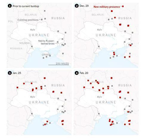 New York Times haritayı yayınladı Üç kritik tarih