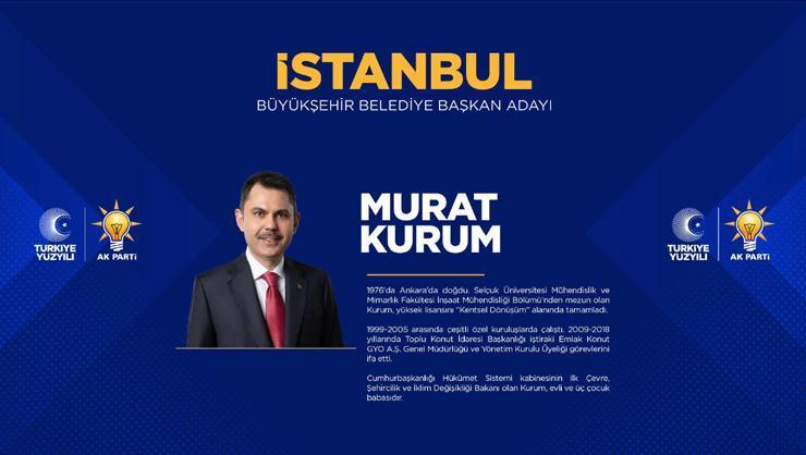 AK Parti'nin İstanbul adayı Murat Kurum oldu... AK Parti'nin İstanbul adayı Murat Kurum kimdir?
