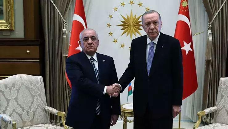Cumhurbaşkanı Erdoğan, Azerbaycan Başbakanı Ali Asadov'u kabul etti
