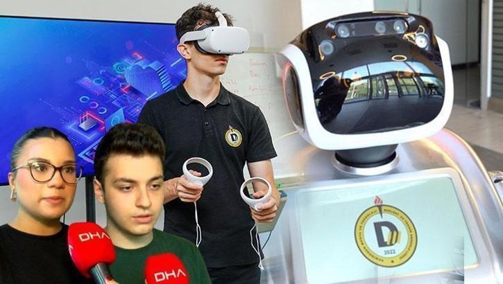Robotla tanıtım, yapay zekayla eğitim! Demirören Medya ve Teknoloji Lisesi öğrenci ve velilerin gözdesi oldu