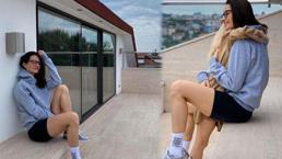 Yasemin Özilhan'dan teras pozları