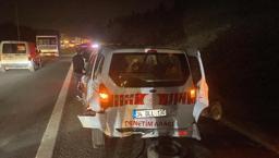 TEM’de 6 araç birbirine girdi: Yaralılar var