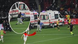 Göztepe - Altay maçında olaylar çıktı! Taraftar kaleciye korner direğiyle saldırdı