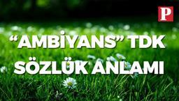 Ambiyans ne demek, TDK sözlük anlamı nedir? Ambiyans yaratmak ne anlama gelir?