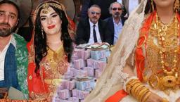 Takı töreninde gelin ve damada servet takıldı! İşte takılan altın miktarı