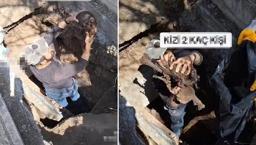 İnsan kafatasıyla tuhaf hareketler! Bir de bunları sosyal medyadan paylaştı