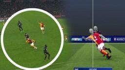 Cimbom'un golünde çizgi yanlış çekildi tartışması! Çok konuşulan görüntü