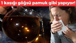 Doğal öksürük şurubu tarifi: 1 kaşığı göğsü pamuk gibi yapıyor!