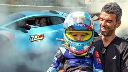 Kenan Soğuoğlu'nun 5 yaşındaki oğlu, milyonluk araçla tozu dumana kattı