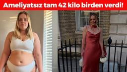 31 yaşındaki kadın tam 42 kilo birden verdi! 114 kilodan 72'ye kadar düştü: Meğer mum gibi erimenin sırrı buymuş!