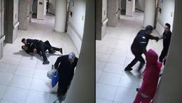 'Koca dehşeti' kamerada! Boşanma aşamasındaki eşini kovaladı, yakalayıp vurdu