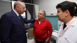 Cumhurbaşkanı Erdoğan, Aydın Şehir Hastanesinde tedavi gören vatandaşları ziyaret etti